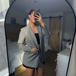Forever 21 blazer S black and white